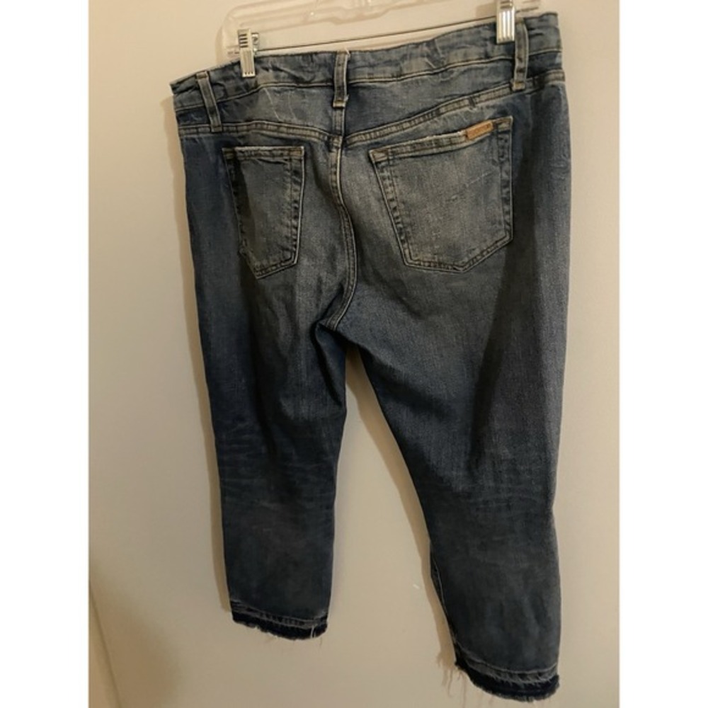 Joes Jeans Medium Wash Distressed Boyfriend Billie Ankle Straight Jeans Size 30 - Picture 6 of 7